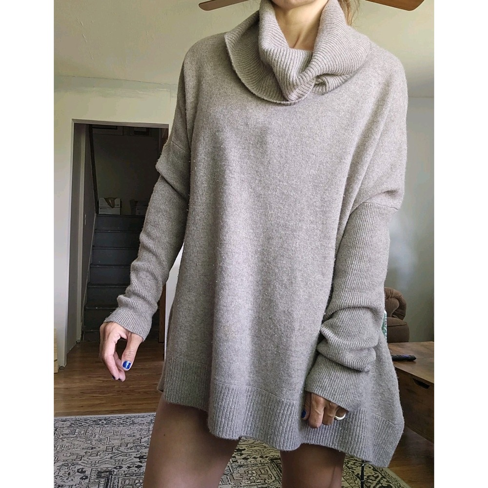 Cynthia Rowley L Womens 100% Cashmere Cozy Chic Sweater Oversized Minimalist